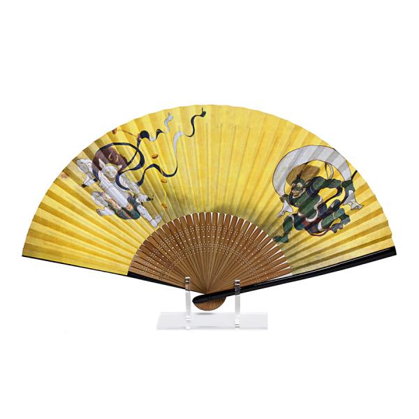 扇子 両面貼り 75型35間 琳派 風神雷神 AW272