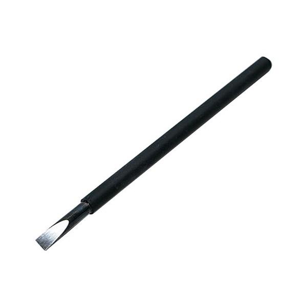 刃幅6×150mm塩ビコーティング印材彫刻専用工具です。