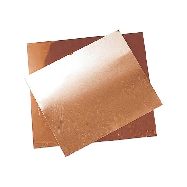 非常に軟らかく、薄い銅板です。ボールペンなどで線書きし、へら押しするだけで簡単にレリーフが作れます。　型番：278-252　寸径：200×180×0.1mm