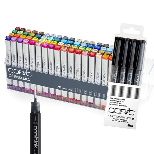 Copic Classic 72色 コピッククラシック 限定セット】 コピック クラシック 72色セット A : ゆめ画材 - 通販