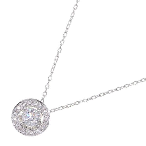 ダイヤモンド ネックレス D0.20ct D0.06ct Pt850 Pt900 中古  