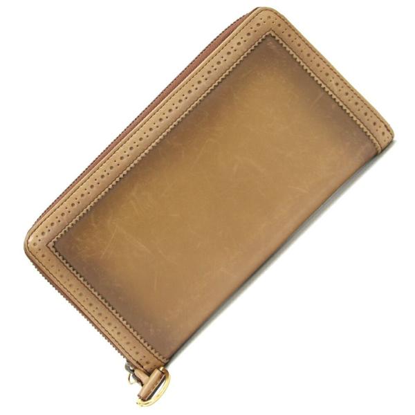 良品✨GUCCI ラウンドファスナー 長財布 ブラウン レザー ゴールド金具 グッチ ラウンドファスナー長財布 295372 ブラウン レザー 中古 ロング