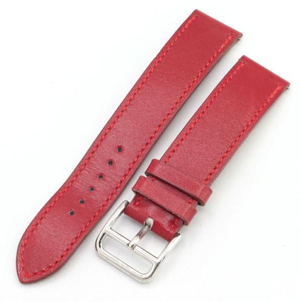 HERMES（エルメス） 替えベルト 取り付け幅17mm レッド ボックスカーフ