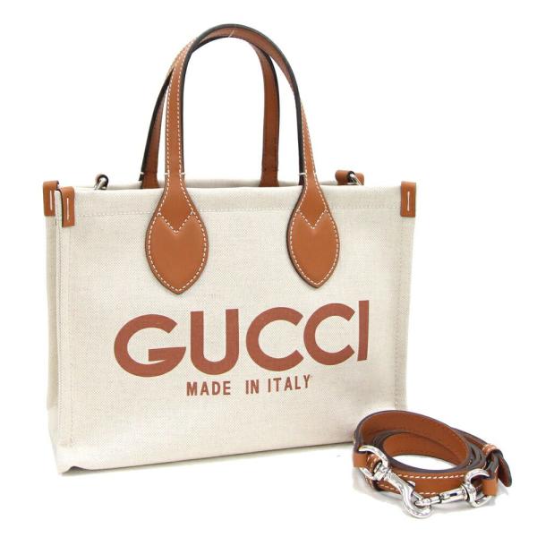 GUCCI（グッチ） 2WAYハンドバッグ プリントミニトートバッグ 772144