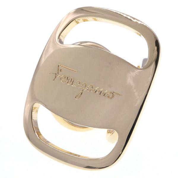 FERRAGAMO（フェラガモ） スカーフリング ヴァラ 34-4079 ゴールド