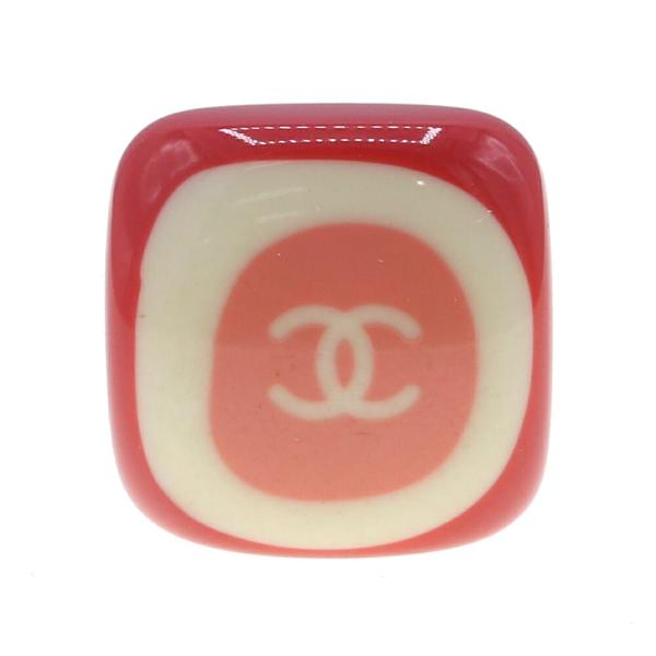 CHANEL（シャネル） 片耳ピアス レッドオレンジ アイボリー 03P 2003年