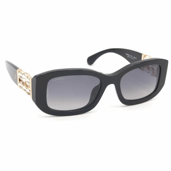 シャネル サングラス レクタングル シェイプ アイウェア 5542A ブラック CHANEL（シャネル） サングラス レクタングル シェイプ アイウェア