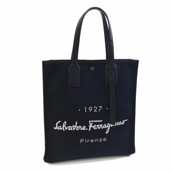 FERRAGAMO（フェラガモ） ハンドバッグ 240797 ブラック キャンバス