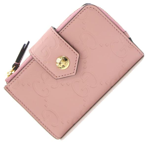 【超美品！限定価格】GUCCI グッチ　ミディアムウォレット　ピンク　二つ折り GUCCI（グッチ） [正規ラッピング済] 財布 二つ折り財布 二つ折り GG 小物