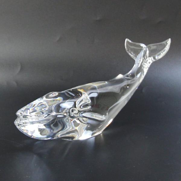 バカラ（Baccarat） オーナメント フィギュリン クジラ クリア