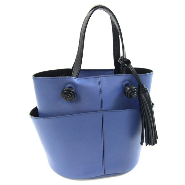 TOD'S（トッズ） ハンドバッグ タッセルディティール ブルー系