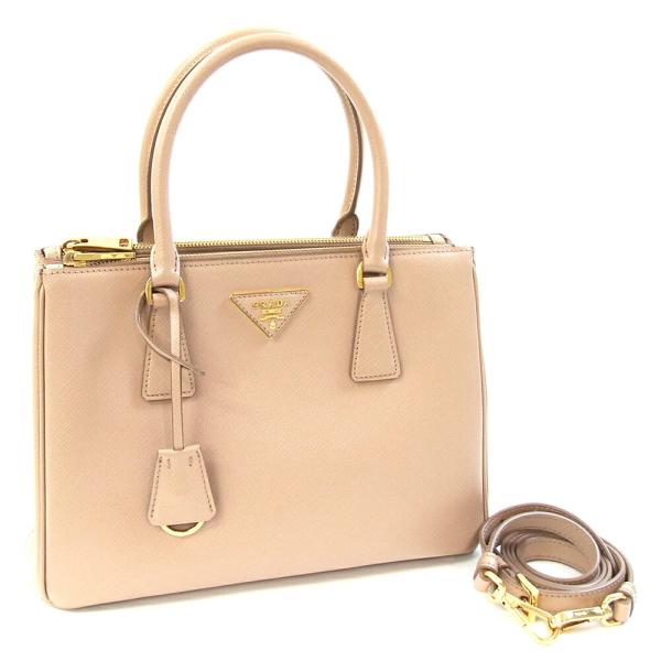 PRADA（プラダ） 2WAYハンドバッグ ガレリア 1BA863 ベージュ レザー