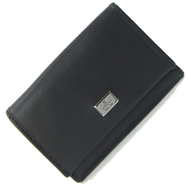 グッチ 6連キーケース 92758 ブラック レザー 中古 カギ 鍵 ロゴ