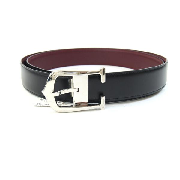 Cartier（カルティエ） ベルト L5000151 ブラック ボルドー シルバー