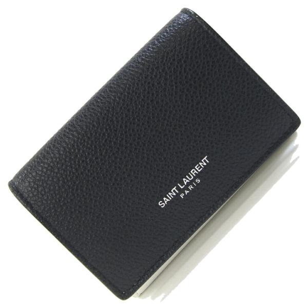 SAINT LAURENT サンローラン 三つ折り財布 459996 ホワイト ブラック