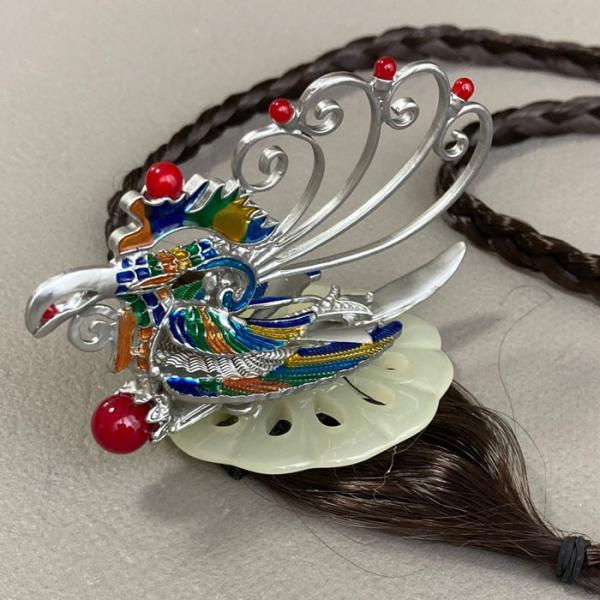 韓国ドラマ王妃の髪飾り チョゴリ用ヘアースタイルチョッチ特大鳳凰銀 Buyee Buyee Japanese Proxy Service Buy From Japan Bot Online