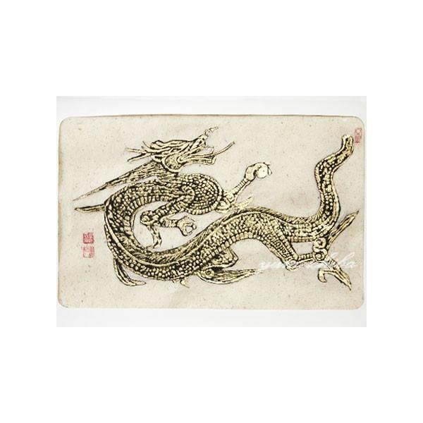 韓国壁掛け版画(龍) 横長 : チマチョゴリと韓国雑貨の専門店夢市場
