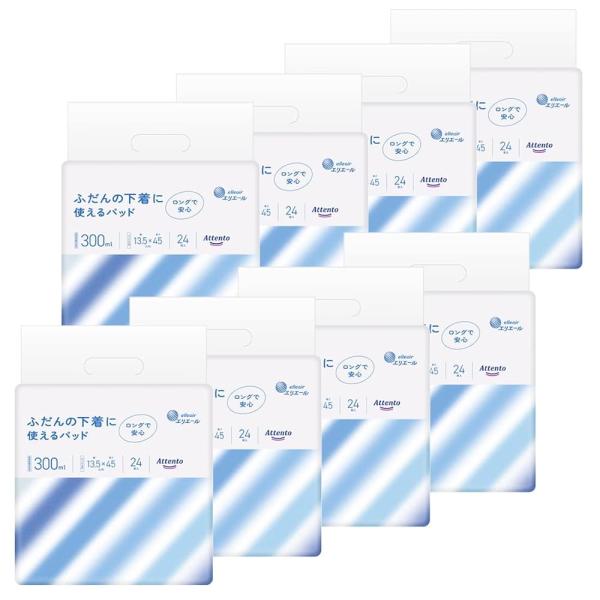 他サイト： アテント パッド ふだんの下着に使えるパッド 192枚(24枚×8パック)300ml 【ケース販売】の商品画像