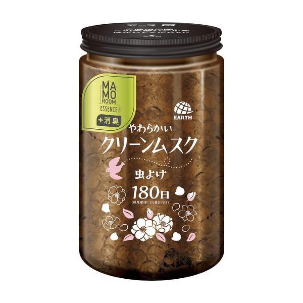 【あわせ買い2999円以上で送料無料】アース製薬 マモルームエッセンス 虫よけパール 180日用 やわらかいクリーンムスク 500G