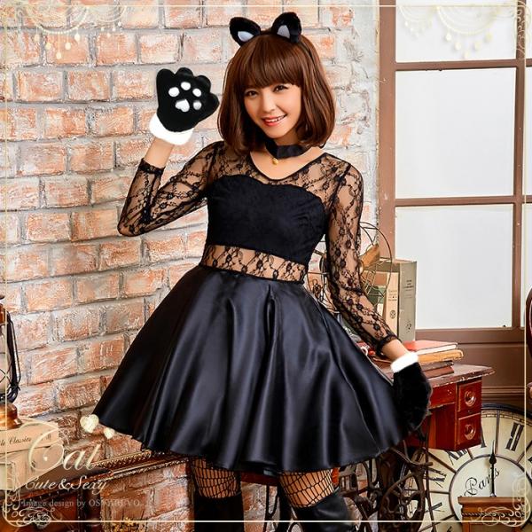 ハロウィン コスプレ 黒猫 コスチューム 猫耳 猫 衣装 仮装 女性 大人用 Buyee Buyee บร การต วกลางจากญ ป น ซ อจากประเทศญ ป น