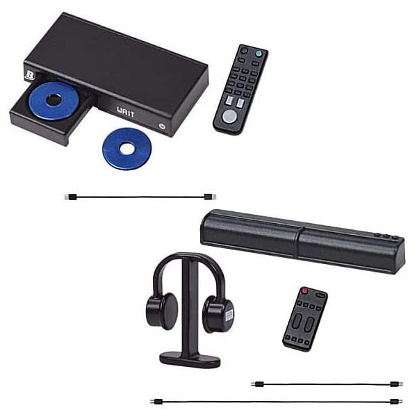 値下)3点セット テレビ、BDレコーダー、ホームシアターサウンドバー 手のひらホームシアター BDレコーダー＆サウンドバースピーカー 2種