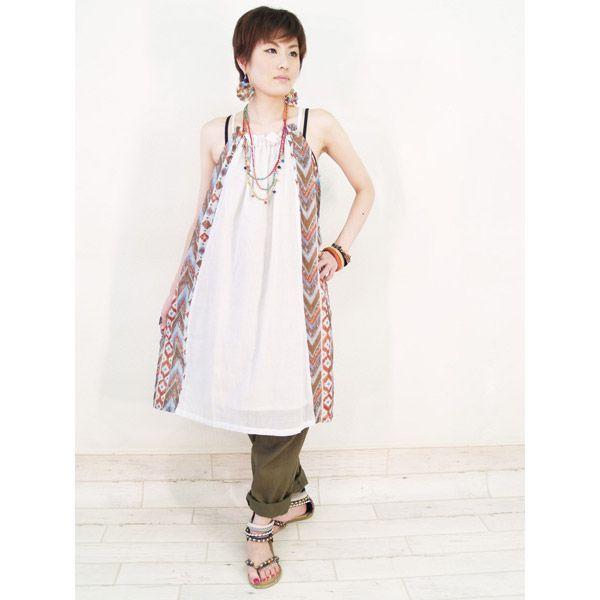 インディアン ミニドレス エスニック 山ガール アウトドアファッション 345g01 夢ネット 通販 Yahoo ショッピング