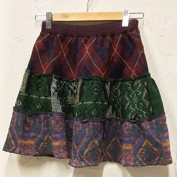 スカート ショート ミニ 513 山ガール ファッション レディース タイツ レギンス 冬 ティアード ニット 3段 レトロ 民族 柄 森ガール 416i03c 夢ネット 通販 Yahoo ショッピング