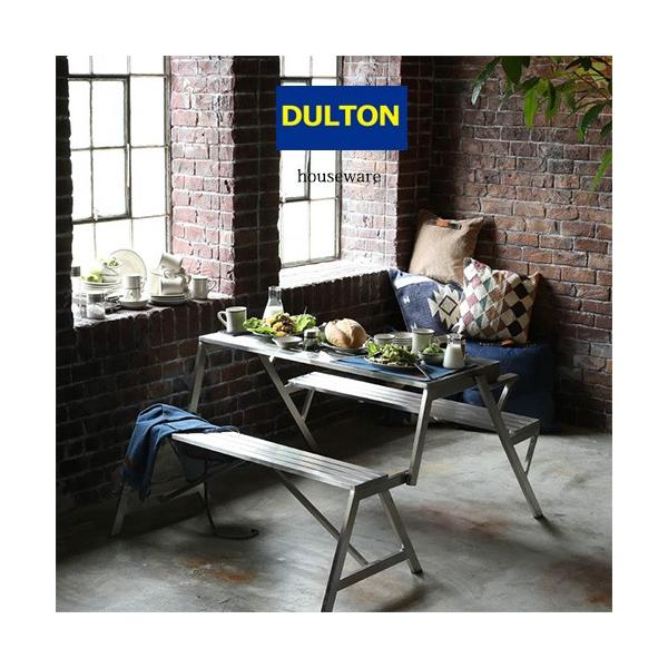DULTON（ダルトン） 雑貨 ステンレス テーブル & ベンチ ダブル