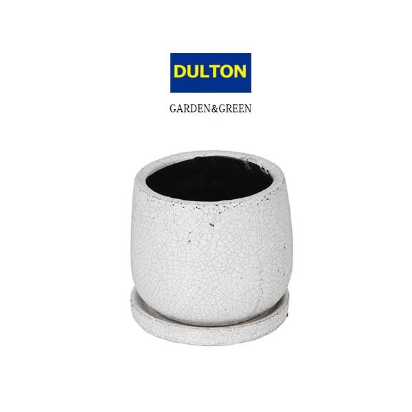 �_���g�� �O���C�Y�h�|�b�g�@���E���h WHITE �ꌊ ��M�t�� GLAZED POT ROUND WHITE M ������� �l�C