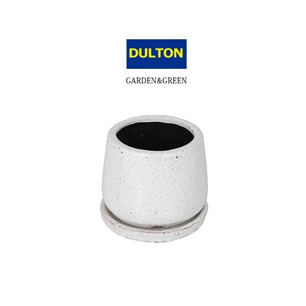 �_���g�� �O���C�Y�h�|�b�g�@���E���h WHITE �ꌊ ��M�t�� GLAZED POT ROUND WHITE S ������� �l�C