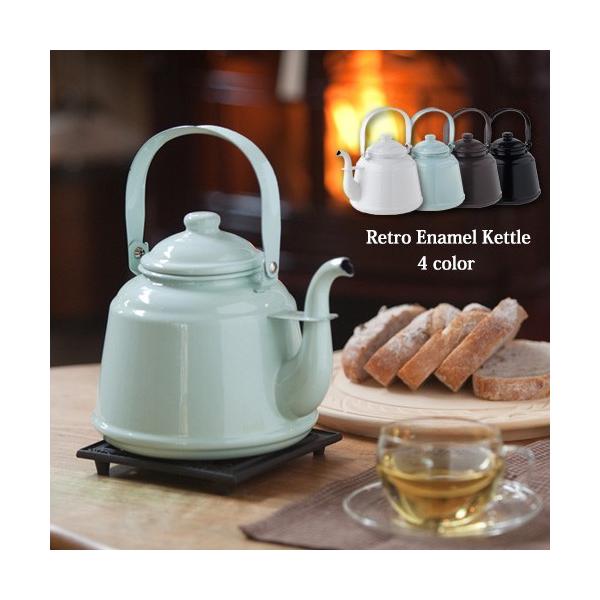 gz[[Pg gȃfUĈȃz[[Pg Retro Enamel Kettle  lC