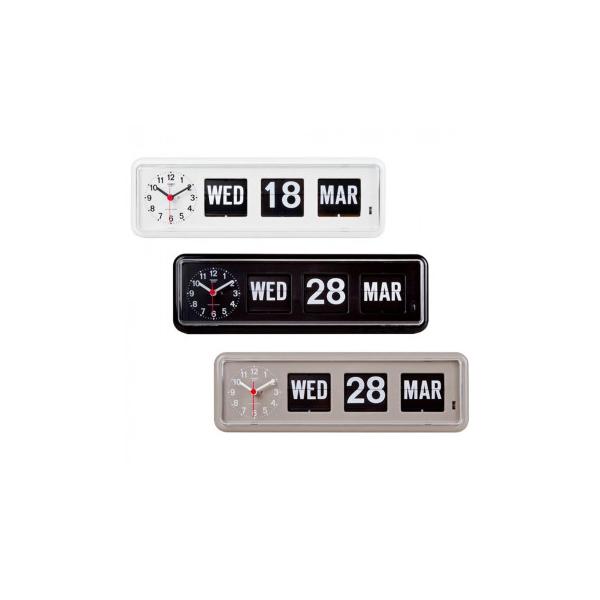 TWEMCO(トゥエンコ) 置き・掛け兼用 パタパタカレンダー時計 BQ-38