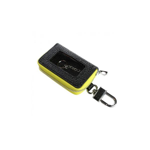 他サイト： AWESOME(オーサム)　スマートキーケース　クリア窓付き　ブラック×ライム　ASK-CM017の商品画像