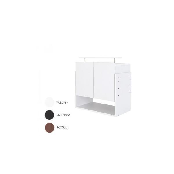 コレクションラック ワイド専用上置き ハイタイプ 奥行39cm用 CR-T8339UH W・ホワイト