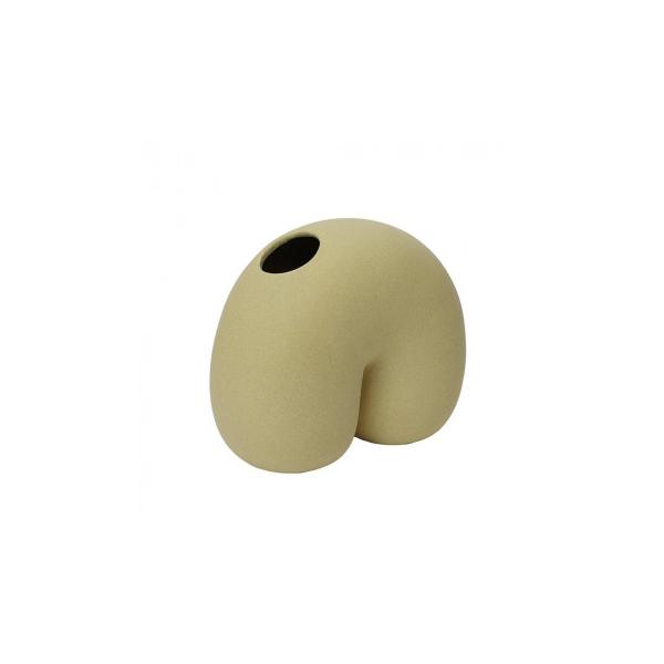 自然の有機的なラインを思わせるそのフォルムは、見る角度によって異なる表情を見せ、置くだけでインテリアに洗練された雰囲気と奇妙さをもたらします。滑らかな曲線にザラっとしたマットな質感がギャップを生む、シンプルながらも存在感のあるデザイン。花を...