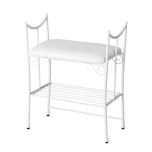 エントランスハイチェア 玄関椅子 幅48cm スチール製 張地 合成皮革 合皮 座面下収納付 Del Sol ホワイト 完成品 Ds ユメルカ 通販 Yahoo ショッピング