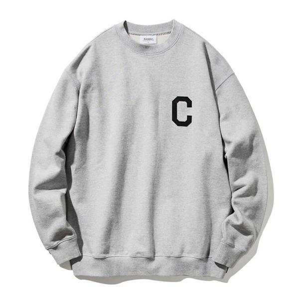 カバーナット Covernat Co00cr01 Cロゴクルーネックトレーナー グレイ M Ds ユメルカ 通販 Yahoo ショッピング