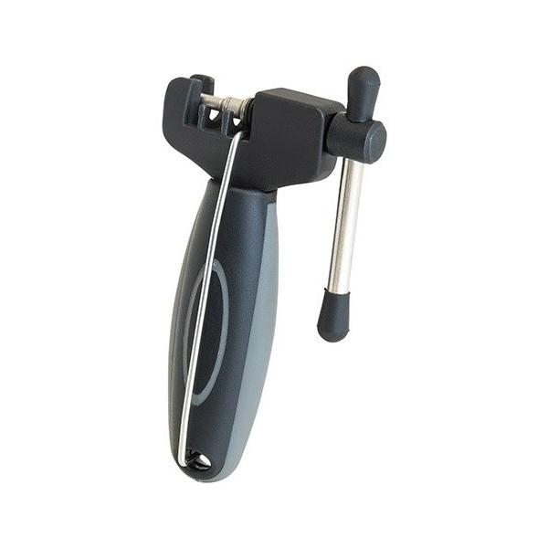 多くの多段変速チェーンに対応するチェーンツール。チェーンフックが付属し、使用時にチェーンがズレにくいロータリーピンを採用。■スチール / ラバー グリップ■シマノ HG(6〜11 速 )、UG、IG、カンパニョーロ(〜10 速 ) 対応■A...