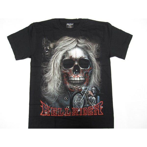カッコイイ スカルｔシャツ ドクロｔシャツ バイカーｔシャツ メンズｔシャツ ド派手ｔシャツ Bl T Skull 345gc シルバーアクセサリー夢ロード 通販 Yahoo ショッピング
