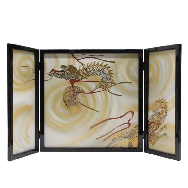 金箔螺鈿鯉屏風25号1セット