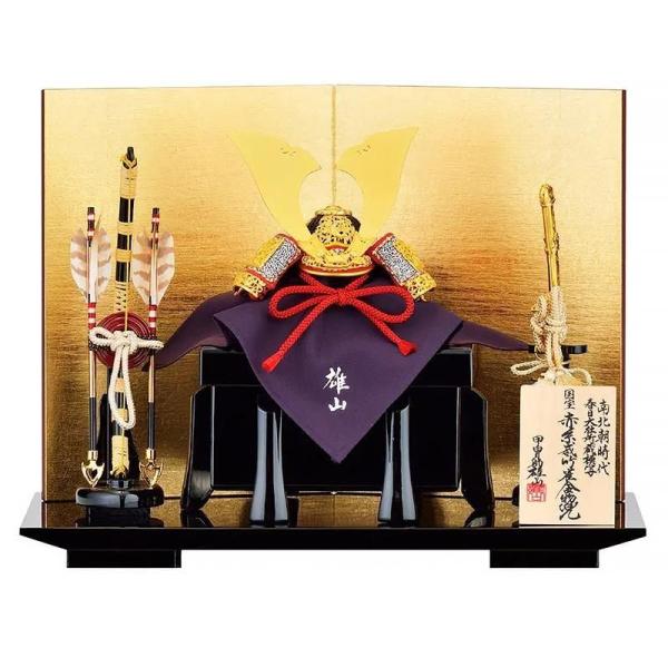 兜飾り 鈴甲子雄山作　二分の一(1/2)サイズ 五月人形 五月人形 兜平飾 鈴甲子雄山作 1/6国宝模写竹雀之兜飾り 伝統の工芸品