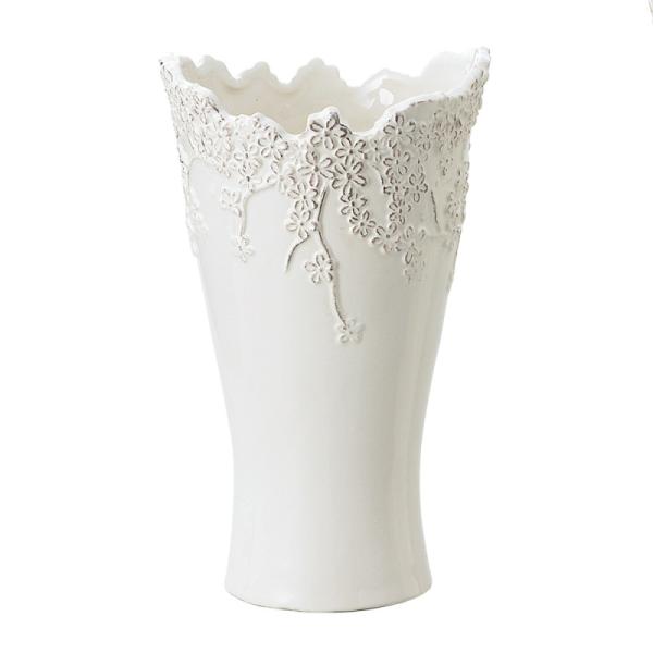 花瓶 フラワーベース FLOWER LINE フラワー ライン white 1個入り 120