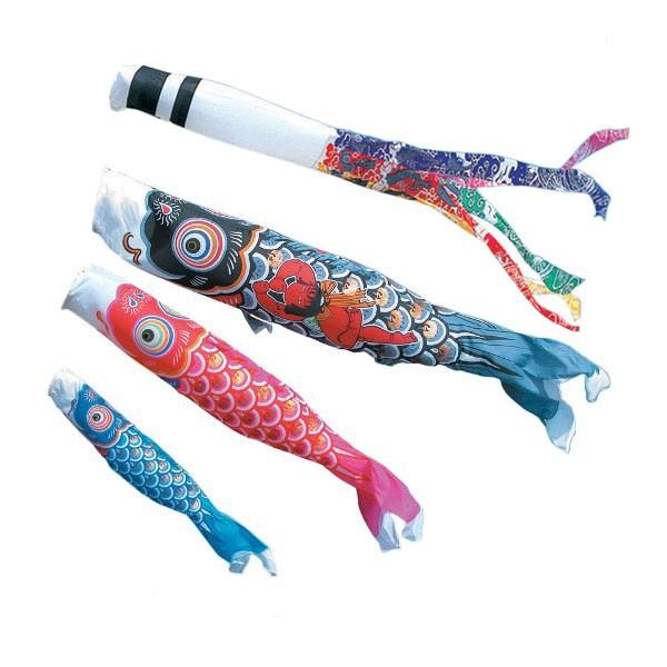 徳永 鯉のぼり ベランダ用 ファミリーセット 格子取付タイプ 1.5m鯉3匹