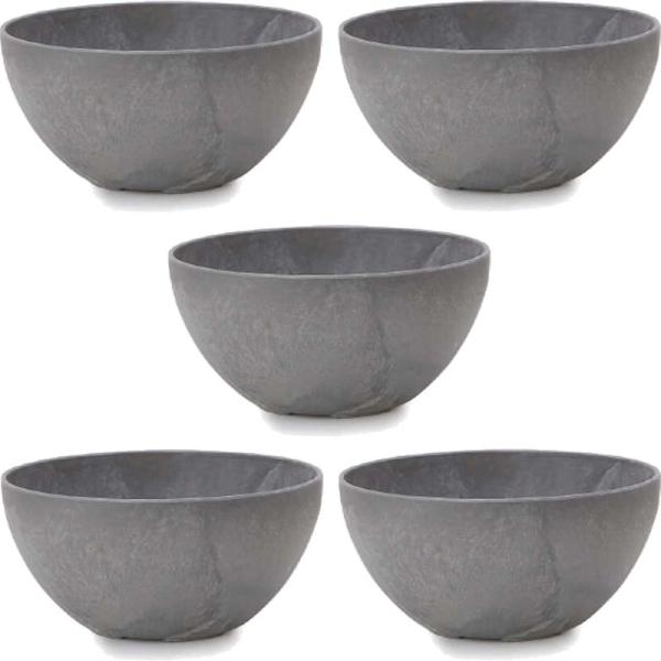 花・観葉植物用ポット アートストーン ボウル L 31 5個入り ar-005h31e [KTp229]（代引き不可）