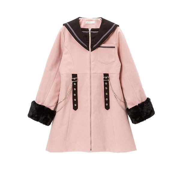 コート フェイクウール レディース アウター 秋 冬 DearMyLoveWhip 夢