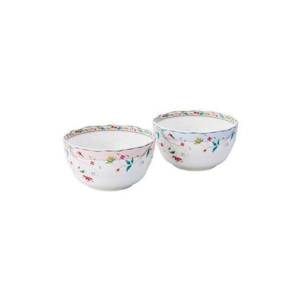 送料無料】Noritake（ノリタケ） 花更紗 11cmボウルペアセット（色変り