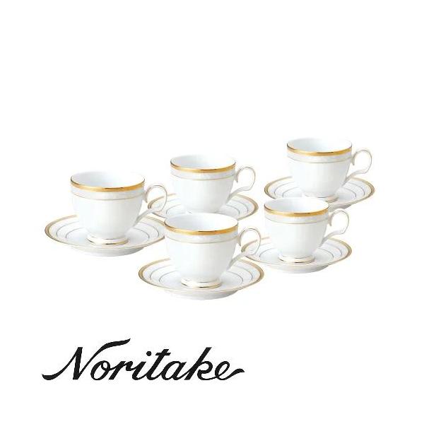 Noritake（ノリタケ）ハンプシャーゴールド カップ＆ソーサー 5客