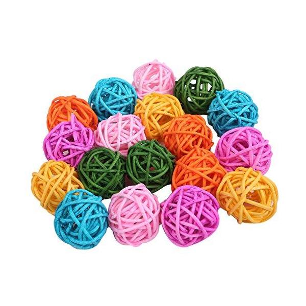 【マンチボール オモチャ インコ グッズ オカメインコ セキセイインコ トリカゴ ゲージ 鳥の餌】 ・小鳥さんも大喜び。マンチボール18個セットです。3cmと5cmの2タイプをご用意致しました。愛鳥の大きさに合わせてお選びください。・黄色、...