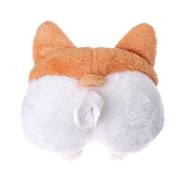 「商品情報」「主な仕様」クスッと笑えて癒される、面白ティッシュケース。コーギーのおしりからティッシュを取り出すシュールさでみんなを笑顔にします。サイズ調整可能な平ゴム付きで、車のサンシェードやヘッドレスト、ひじ掛けなどに取り付けることが出来...