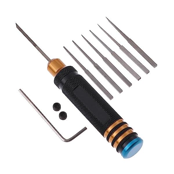 プラモデル・模型 スジボリ用 工具セット Amazon | Goreson スジボリ 彫刻刀 7つ刃セット プラモデル対応